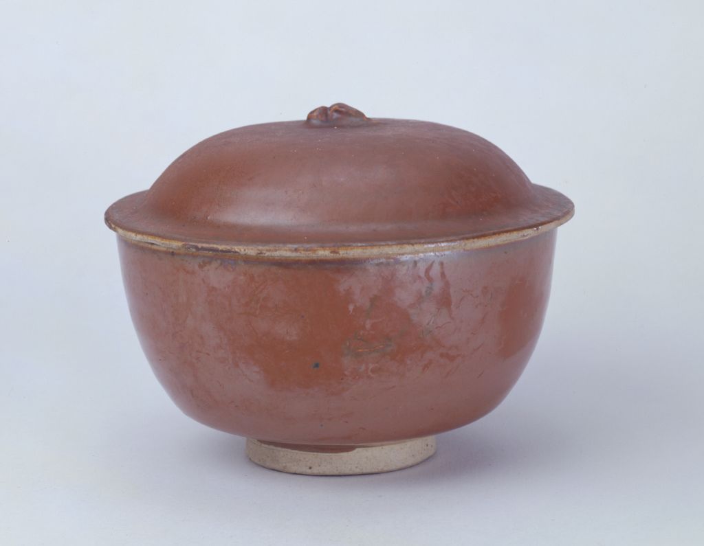 图片[1]-Dingyao sauce glaze covered bowl-China Archive